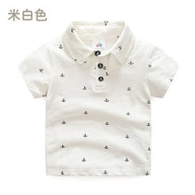 Load image into Gallery viewer, Baby Short Sleeve T-shirt Men 2019 Summer New Boys&#39; Children&#39;s Clothing Children&#39;s Iron Anchor Base Children Clothing Fashion