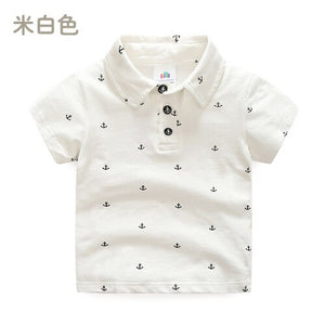 Baby Short Sleeve T-shirt Men 2019 Summer New Boys' Children's Clothing Children's Iron Anchor Base Children Clothing Fashion