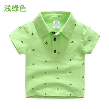 Load image into Gallery viewer, Baby Short Sleeve T-shirt Men 2019 Summer New Boys&#39; Children&#39;s Clothing Children&#39;s Iron Anchor Base Children Clothing Fashion