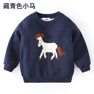 Baby Cartoon Sweater 2019 Winter Clothes New Boys' Children's Clothing Tops Fashion Cute Children's Plus Velvet Padded Jacket