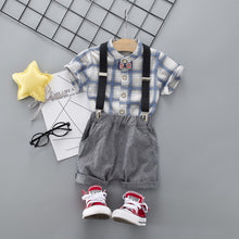 Load image into Gallery viewer, Boys&#39; Clothing Sets Summer Round Neck T-shirt Baby Short-sleeved Suit Vest Boy Clothes Two-piece 1-4 Years Children Clothes