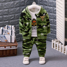 Load image into Gallery viewer, Baby Boys&#39; Clothing Leisure Jungle Camouflage Spring/Autumn Three Pieces of 1-4 Year old Children&#39;s Sports Suit Three Colors