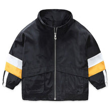 Load image into Gallery viewer, Panelled Fashion jacket for baby boy Spring Autumn Polyester boys' jackets Hit colors child coats Toddler 2 6 years kid clothing