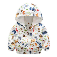 Load image into Gallery viewer, Baby Charge Coat Fall Wear Boys&#39; Children&#39;s Long-sleeved Cap Topcoat Windshield Hooded Outwear Baby Kids Coats Jacket Clothing