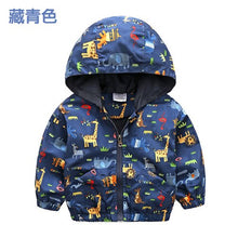 Load image into Gallery viewer, Baby Charge Coat Fall Wear Boys&#39; Children&#39;s Long-sleeved Cap Topcoat Windshield Hooded Outwear Baby Kids Coats Jacket Clothing