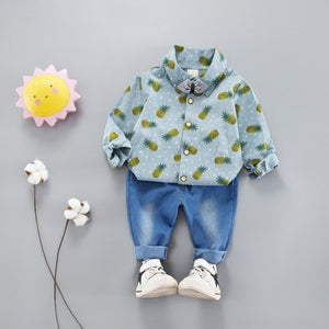 Pure cotton children's clothing boys' and girls' autumn clothes baby children's new clothes children's autumn shirts