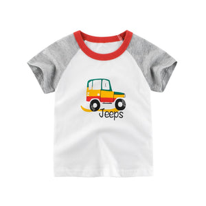 European and American Children's Clothing Baby Short-sleeved T-shirt Cotton Children's Half-sleeved Shirt Boys' Clothes T-Shirts