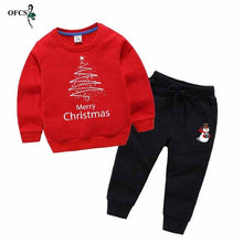 Load image into Gallery viewer, New Baby Boys&#39; Suit  Clothing  Children Cotton  Sports  Suits Cartoon Printed Long Sleeve and Trousers 2-12 Years Old Two Pieces