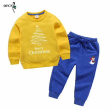 Load image into Gallery viewer, New Baby Boys&#39; Suit  Clothing  Children Cotton  Sports  Suits Cartoon Printed Long Sleeve and Trousers 2-12 Years Old Two Pieces