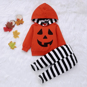 My first halloween clothing baby girl clothes New Children's Halloween Girls'and Boys' Striped Sanitary Suit in 2019