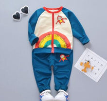 Load image into Gallery viewer, Children&#39;s clothing spring autumn Boys&#39; Baby long-sleeved suits Girls&#39; Baby two-piece suit 0-1-2-3 years old 4 children&#39;s jacket