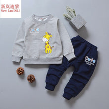 Load image into Gallery viewer, Children&#39;s clothing spring autumn Boys&#39; Baby long-sleeved suits Girls&#39; Baby two-piece suit 0-1-2-3 years old 4 children&#39;s jacket