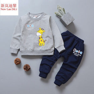 Children's clothing spring autumn Boys' Baby long-sleeved suits Girls' Baby two-piece suit 0-1-2-3 years old 4 children's jacket