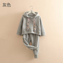 Load image into Gallery viewer, Baby Hooded Suit 2019 Autumn Outfit New Girls&#39; Children&#39;s Clothing Long Sleeve Fashion Children&#39;s Clothing Sports Pants