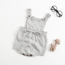 Load image into Gallery viewer, INS Autumn Knitted Rompers Newborn In Baby Girls&#39; Rompers&amp;Jumpsuit Vest Top Tee Kids Boys Gray Rompers Girl Clothing