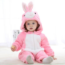 Load image into Gallery viewer, Baby Clothes 2019 Infant Romper Baby Boys Girls Jumpsuit Newborn Bebe Onesie Clothing Hooded Toddler Cute Stitch Baby Costumes