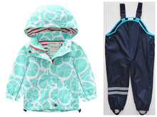 Load image into Gallery viewer, New children&#39;s clothing girls&#39; jackets children&#39;s windbreaker spring and autumn baby big children&#39;s hooded jacket + pants