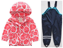 Load image into Gallery viewer, New children&#39;s clothing girls&#39; jackets children&#39;s windbreaker spring and autumn baby big children&#39;s hooded jacket + pants