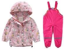 Load image into Gallery viewer, New children&#39;s clothing girls&#39; jackets children&#39;s windbreaker spring and autumn baby big children&#39;s hooded jacket + pants