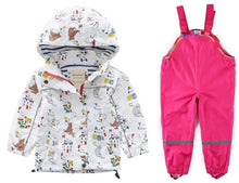 Load image into Gallery viewer, New children&#39;s clothing girls&#39; jackets children&#39;s windbreaker spring and autumn baby big children&#39;s hooded jacket + pants