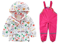 Load image into Gallery viewer, New children&#39;s clothing girls&#39; jackets children&#39;s windbreaker spring and autumn baby big children&#39;s hooded jacket + pants