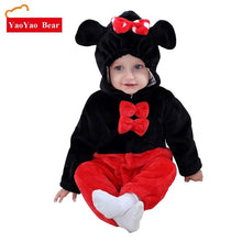 Load image into Gallery viewer, Kids Animal Costume Girls Newborn 0-3Y Children Clothes Girl Romper Hooded jumpsuit Flannel vetement bebe minnie Girls&#39; Clothing