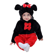 Load image into Gallery viewer, Kids Animal Costume Girls Newborn 0-3Y Children Clothes Girl Romper Hooded jumpsuit Flannel vetement bebe minnie Girls&#39; Clothing