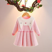 Load image into Gallery viewer, Baby girl dress warm knit long sleeve princess dress children clothes baby girl clothing baby child Christmas costume