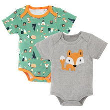 Load image into Gallery viewer, Honeyzone Baby Boy Clothing Newborn Baby Bodysuits Short Sleeve Soft Summer Bamboo Girls&#39; Clothes Sets