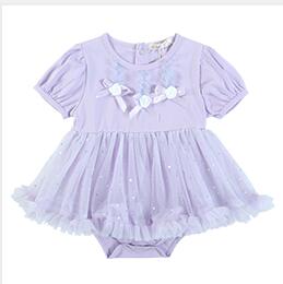 Gooulfi Baby Girls Dresses 0-6Months Cotton Baby Dress Girl Party Mini Girls' Baby Clothing Birthday Party Princess Dress Summer