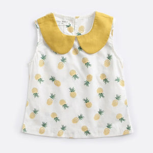 Baby Girl Clothes 2019 Hot Summer New Girls' Clothing Sets Stripe Floral Sleeveless O-Neck Tops Shirt+ Pants Outfits Set