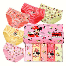 Load image into Gallery viewer, 5pcs/lot New fashion panties baby girls&#39; briefs female child underwear children kids clothing cartoon Mini panties