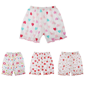 Summer Elastic Waist Baby Floral Print Princess Cute Loose Cotton Newborn Kids Shorts in Girls' Shorts Children Clothing 0-3Y