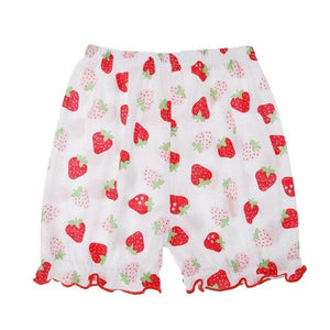 Summer Elastic Waist Baby Floral Print Princess Cute Loose Cotton Newborn Kids Shorts in Girls' Shorts Children Clothing 0-3Y