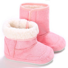 Load image into Gallery viewer, E&amp;Bainel New Winter Super Warm Newborn Baby Girls First Walkers Shoes Infant Toddler Soft Rubber Soled Anti-slip Boots Booties