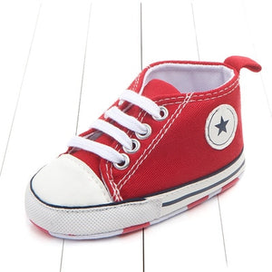 New Canvas Classic Sports Sneakers Newborn Baby Boys Girls First Walkers Shoes Infant Toddler Soft Sole Anti-slip Baby Shoes