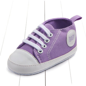 New Canvas Classic Sports Sneakers Newborn Baby Boys Girls First Walkers Shoes Infant Toddler Soft Sole Anti-slip Baby Shoes