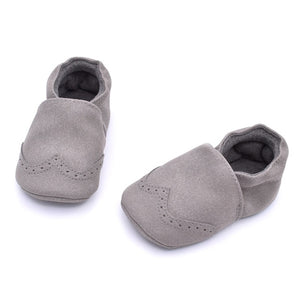 E&Bainel New Baby Moccasins Infant Toddler Suede Leather Shoes Kids Girls Boys Prewalker Anti-slip Soft Sole Shoes First Walkers