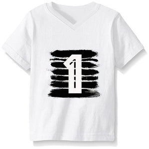 Summer Baby T Shirt Tops Children's Clothing 1 2 3 4 Years Birthday Girls Boys Kids Clothes Tee Girls Boys' T-shirts Casual Wear