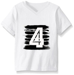 Summer Baby T Shirt Tops Children's Clothing 1 2 3 4 Years Birthday Girls Boys Kids Clothes Tee Girls Boys' T-shirts Casual Wear