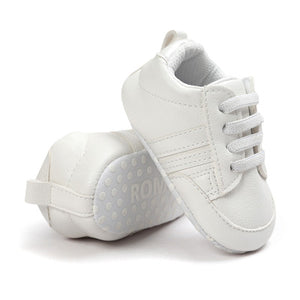 Hot sell baby moccasins infant anti-slip PU Leather first walker sneaker soft soled Newborn Baby sport shoes for 0-18M