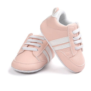 Hot sell baby moccasins infant anti-slip PU Leather first walker sneaker soft soled Newborn Baby sport shoes for 0-18M