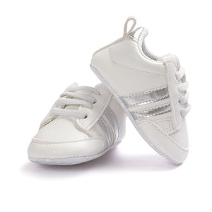 Hot sell baby moccasins infant anti-slip PU Leather first walker sneaker soft soled Newborn Baby sport shoes for 0-18M