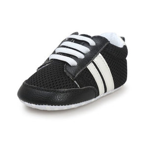 Hot sell baby moccasins infant anti-slip PU Leather first walker sneaker soft soled Newborn Baby sport shoes for 0-18M