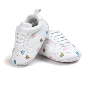 Hot sell baby moccasins infant anti-slip PU Leather first walker sneaker soft soled Newborn Baby sport shoes for 0-18M