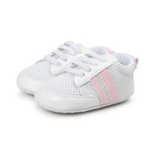 Load image into Gallery viewer, Hot sell baby moccasins infant anti-slip PU Leather first walker sneaker soft soled Newborn Baby sport shoes for 0-18M