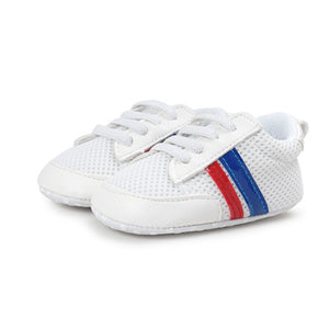 Hot sell baby moccasins infant anti-slip PU Leather first walker sneaker soft soled Newborn Baby sport shoes for 0-18M