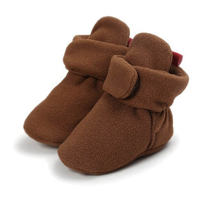 Unisex Baby Newborn Cozie Faux Fleece Bootie Winter Warm Infant Toddler Crib Shoes Classic Floor Boys