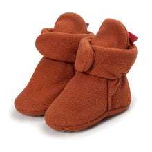 Load image into Gallery viewer, Unisex Baby Newborn Cozie Faux Fleece Bootie Winter Warm Infant Toddler Crib Shoes Classic Floor Boys