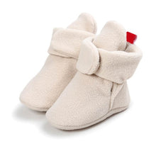 Load image into Gallery viewer, Unisex Baby Newborn Cozie Faux Fleece Bootie Winter Warm Infant Toddler Crib Shoes Classic Floor Boys